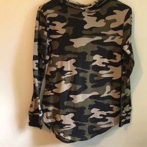 Camo print sweatshirt